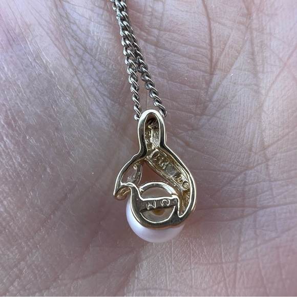 14k Gold & Pearl Antique Necklace - Picture 7 of 11